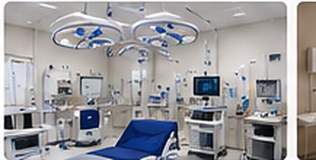 Excellia's operating theatre with anaesthetic and monitoring equipment