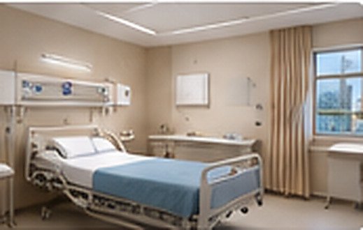 A private inpatient room at Excellia
