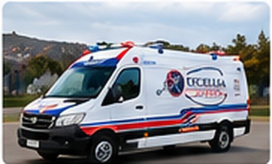 An Excellia branded ambulance